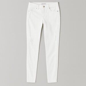 Greywire Chelsea28 White Skinny Jeans Size 27 Stretch Denim Mid Rise